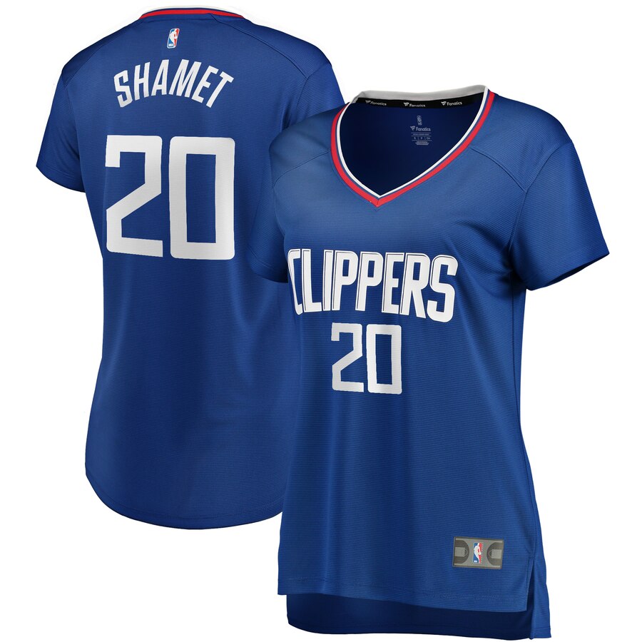 Landry Shamet La Clippers Fanatics Branded Women's Fast Break Player Basketball Jersey - Icon Edition - Royal