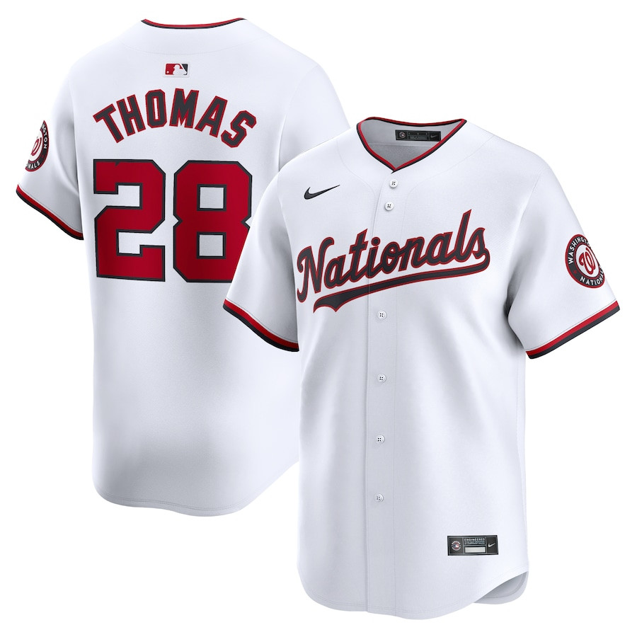 Lane Thomas 28 Washington Nationals Home Limited Player Men Baseball Jersey - White - JS287 
