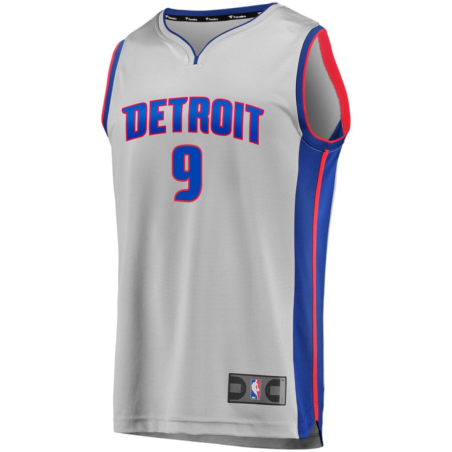 Alternative view of Langston Galloway Detroit Pistons Fanatics Branded Fast Break Replica Basketball Jersey Gray - Statement Edition