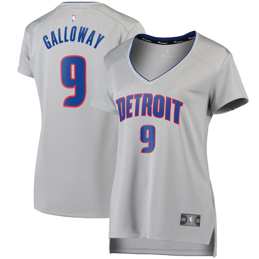 Langston Galloway Detroit Pistons Fanatics Branded Women's Fast Break Replica Player Basketball Jersey - Statement Edition - Gray