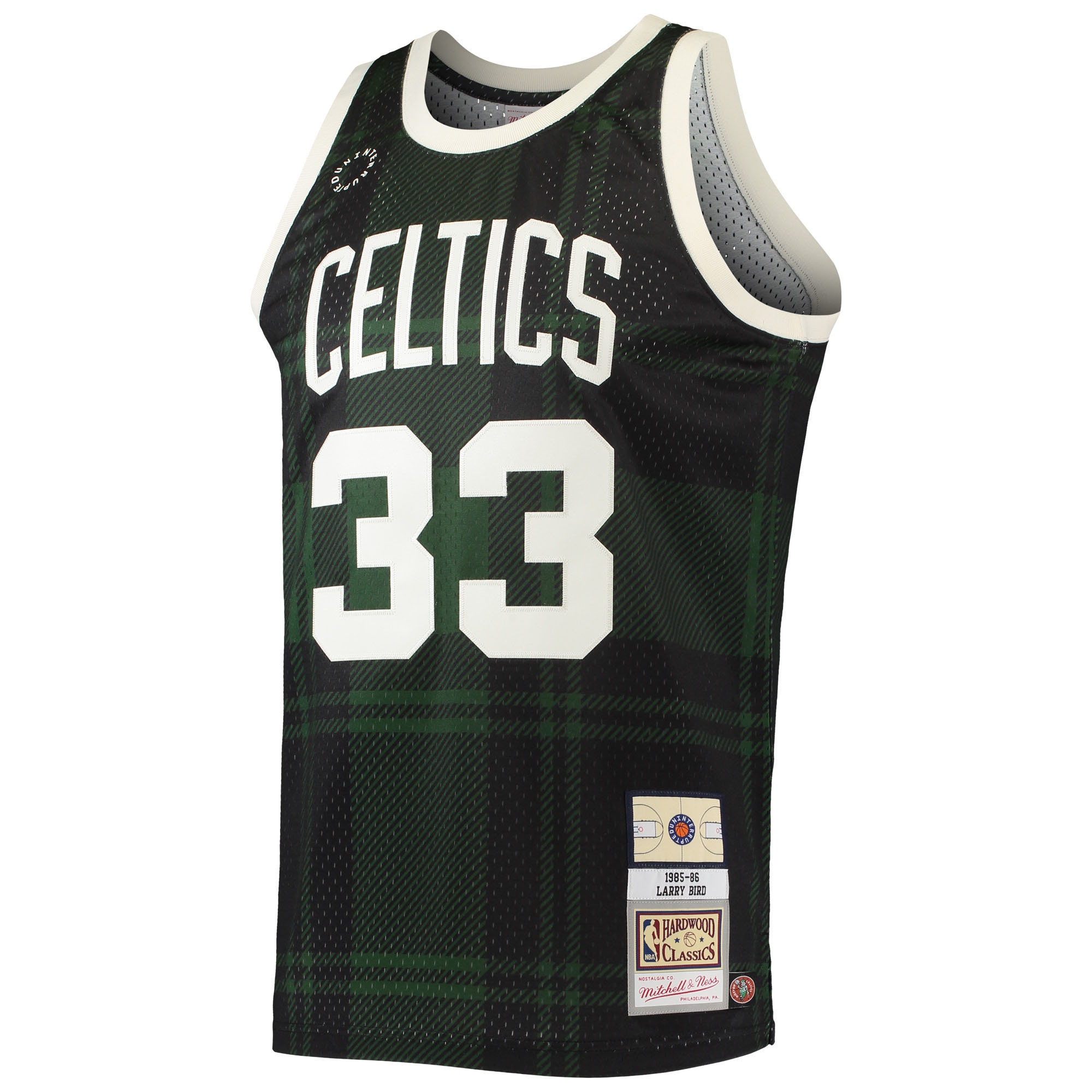Alternative view of Larry Bird Boston Celtics Mitchell & Ness 1985/86 Hardwood Classics Uninterrupted Swingman Basketball Jersey - Black