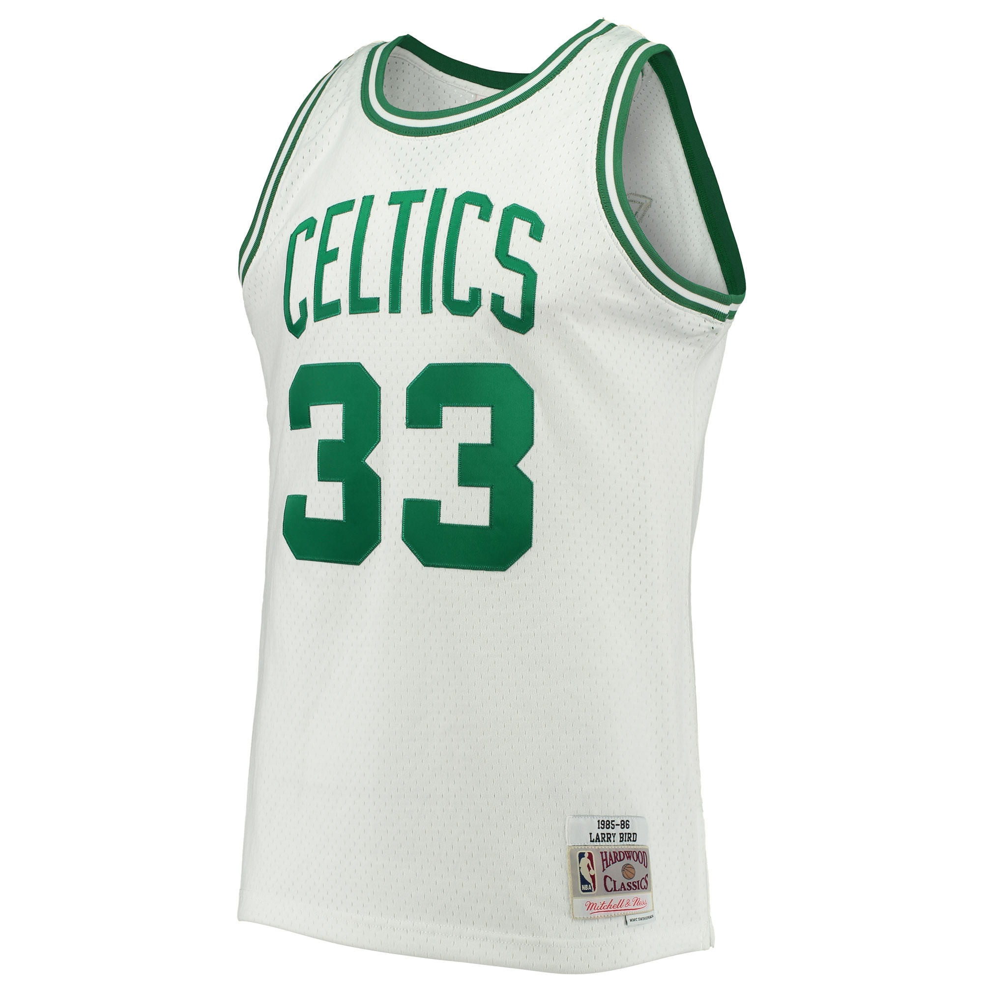 Alternative view of Larry Bird Boston Celtics Mitchell & Ness Hardwood Classics Swingman Basketball Jersey - White