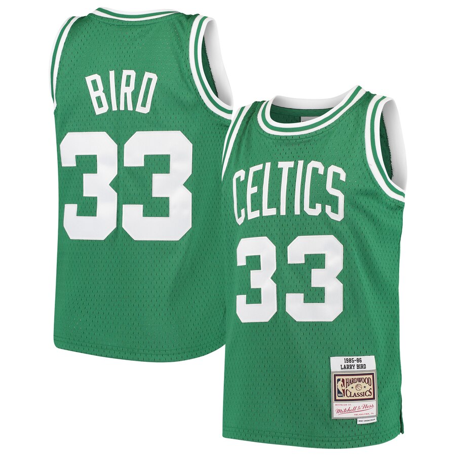 Larry Bird Boston Celtics Mitchell & Ness Youth Hardwood Classics Swingman Throwback Basketball Jersey - Kelly Green