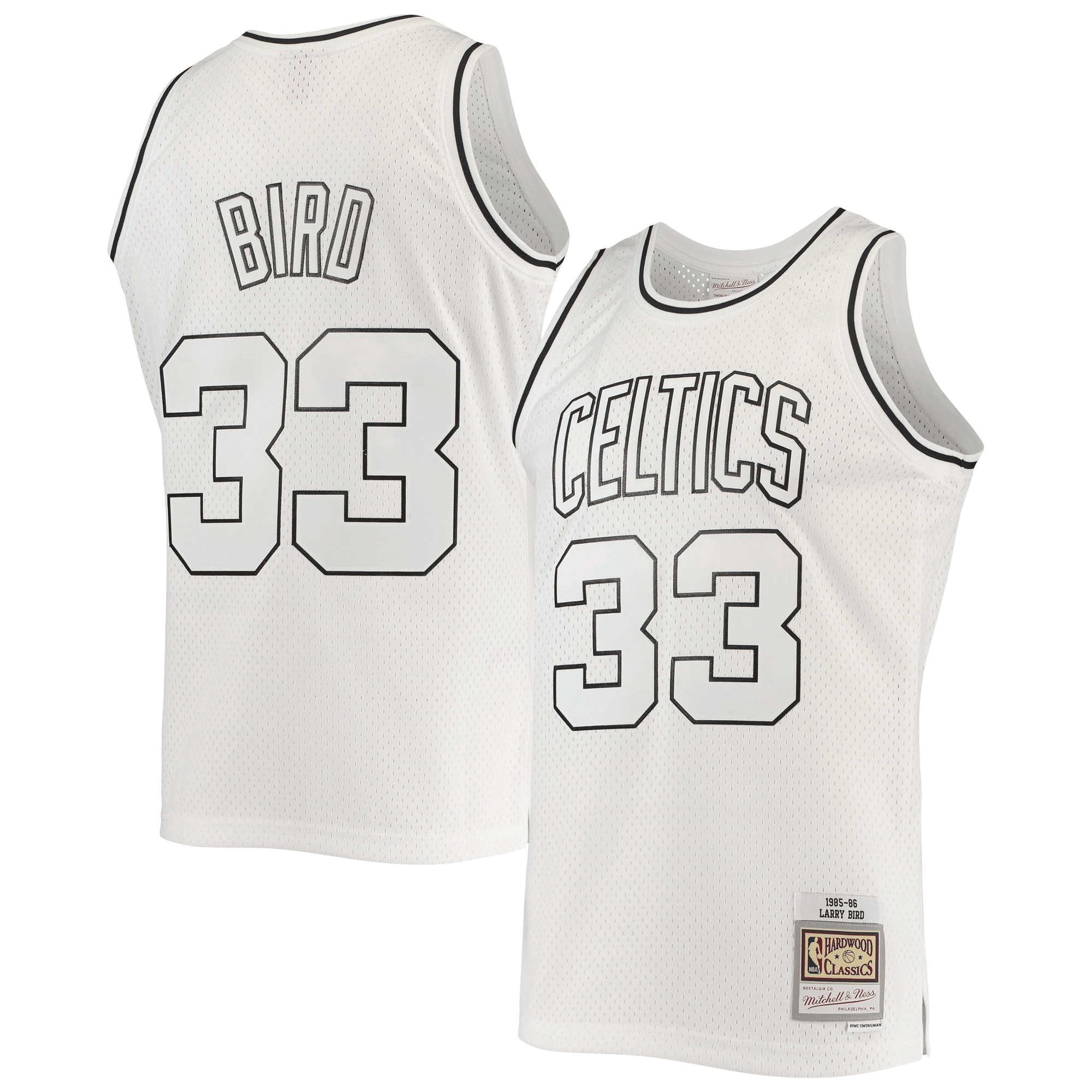 Larry Bird Boston Celtics Mitchell & Ness White Out Swingman Basketball Jersey Basketball Jersey - JS197