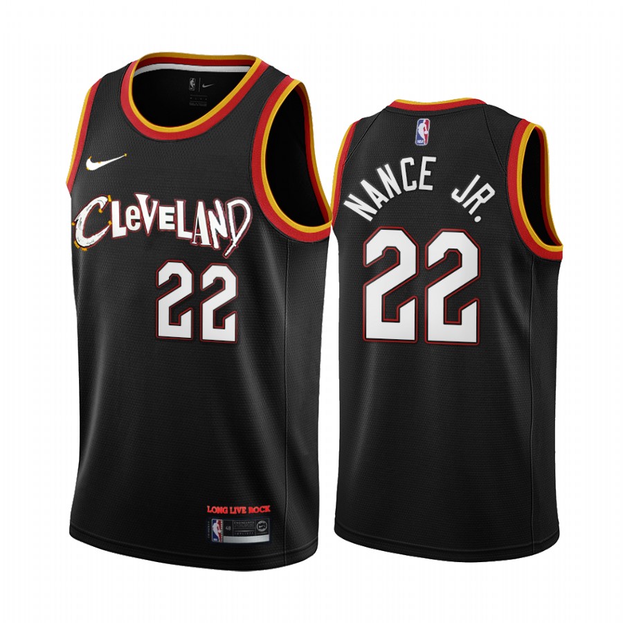 Larry Nance Jr. Cleveland Cavaliers 2020-21 Black City Basketball Jersey New Uniform