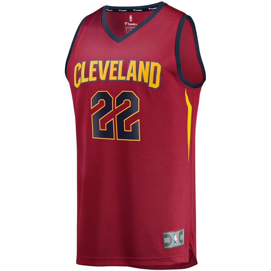 Alternative view of Larry Nance Jr. Cleveland Cavaliers Fanatics Branded Fast Break Replica Basketball Jersey - Wine - Icon Edition