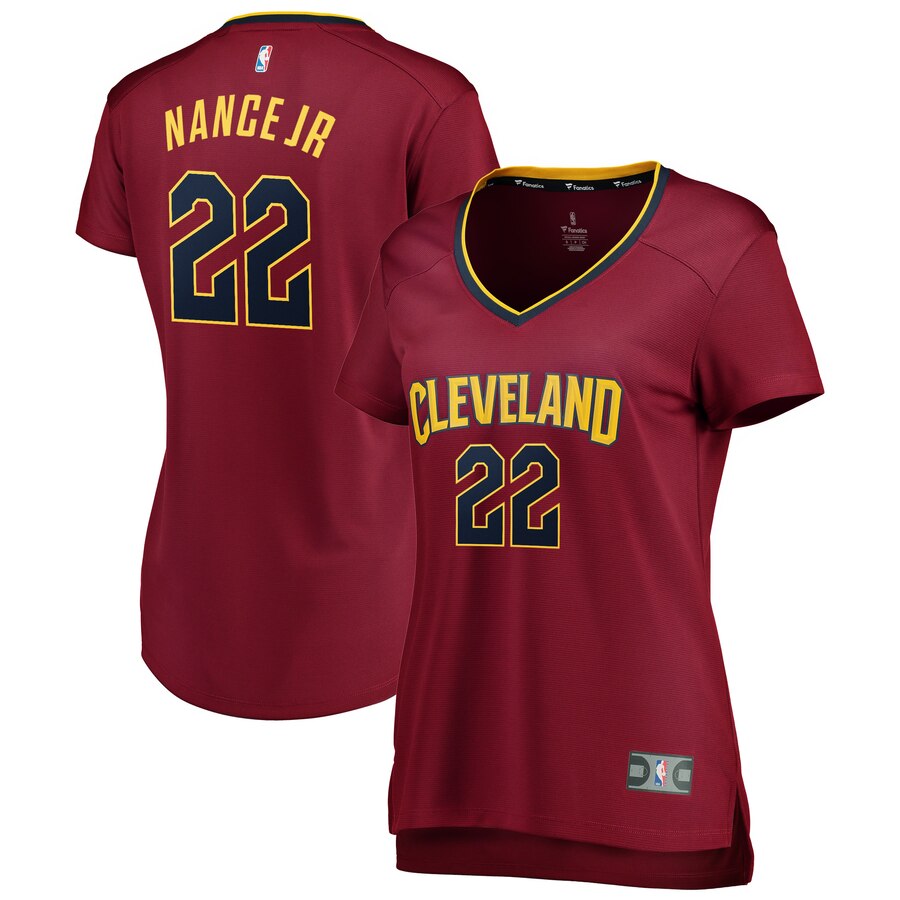 Larry Nance Jr. Cleveland Cavaliers Fanatics Branded Women's Maroon Fast Break Player Basketball Jersey - Icon Edition
