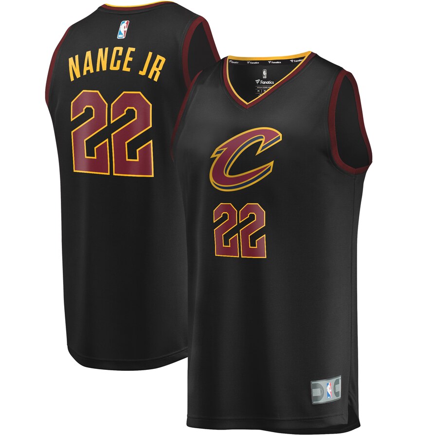 Larry Nance Jr. Cleveland Cavaliers Fanatics Branded Youth Fast Break Replica Player Basketball Jersey - Statement Edition - Black