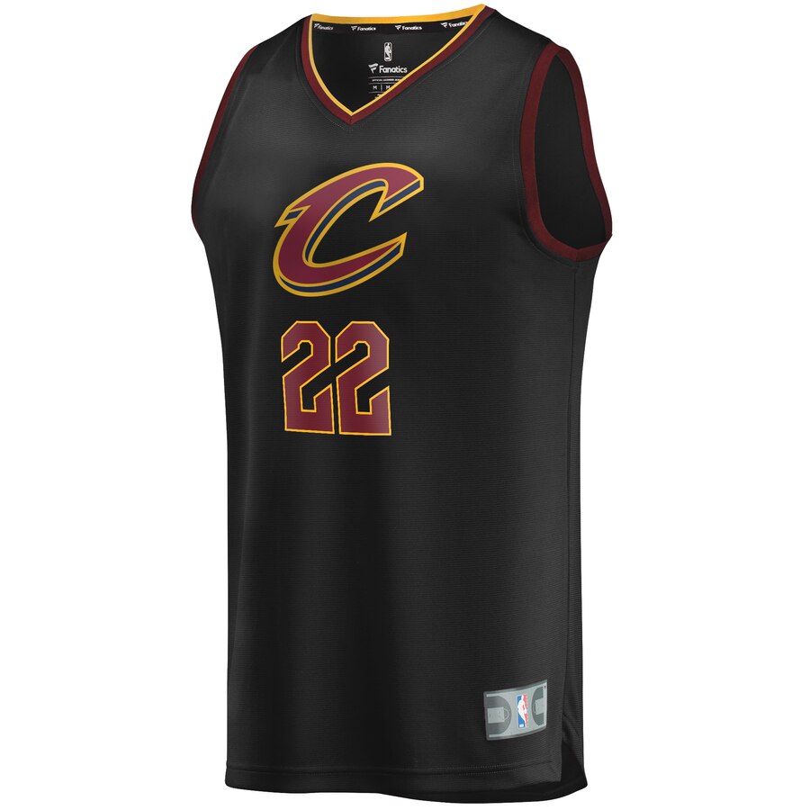 Alternative view of Larry Nance Jr. Cleveland Cavaliers Fanatics Branded Youth Fast Break Replica Player Basketball Jersey - Statement Edition - Black