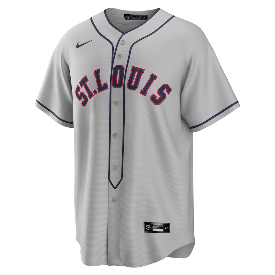 Alternative view of Lars Nootbaar 21 St. Louis Cardinals 2024 Rickwood Classic Player Men Baseball Jersey - Gray 