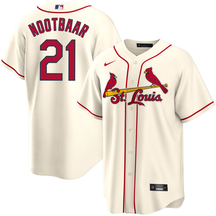 Lars Nootbaar 21 St. Louis Cardinals Alternate Men Baseball Jersey - Cream 