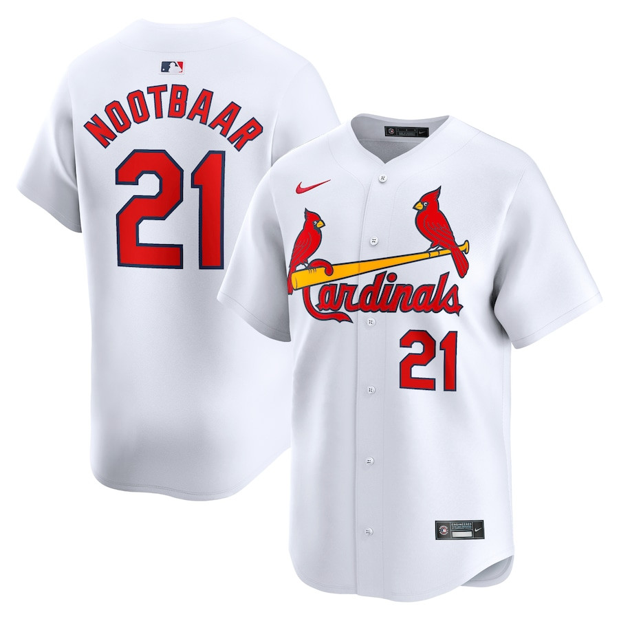 Lars Nootbaar 21 St. Louis Cardinals Home Limited Men Baseball Jersey - White 