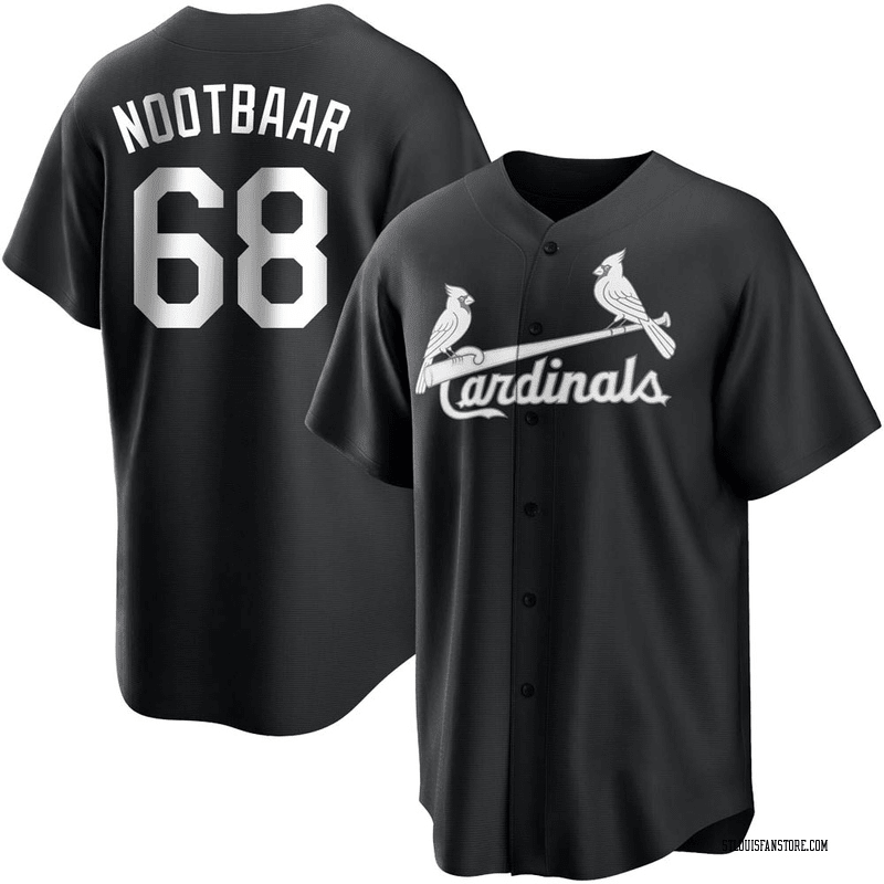 Lars Nootbaar 68 St. Louis Cardinals Men Baseball Jersey - Black 