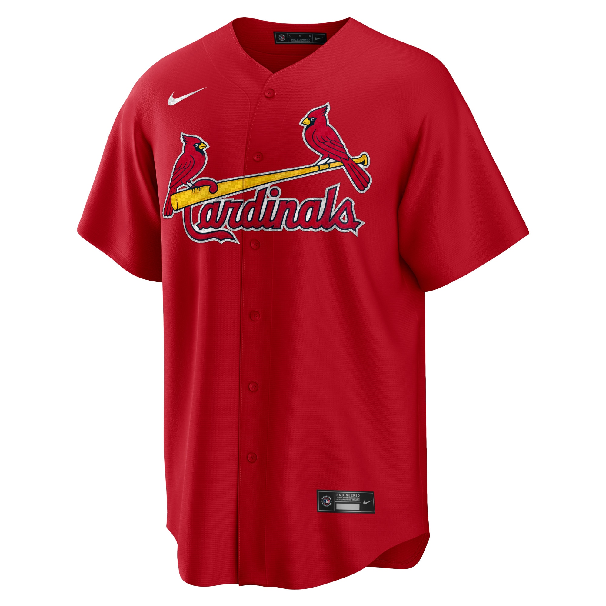 Alternative view of Lars Nootbaar St. Louis Cardinals Big & Tall Alternate Replica Player Baseball Jersey - Red
