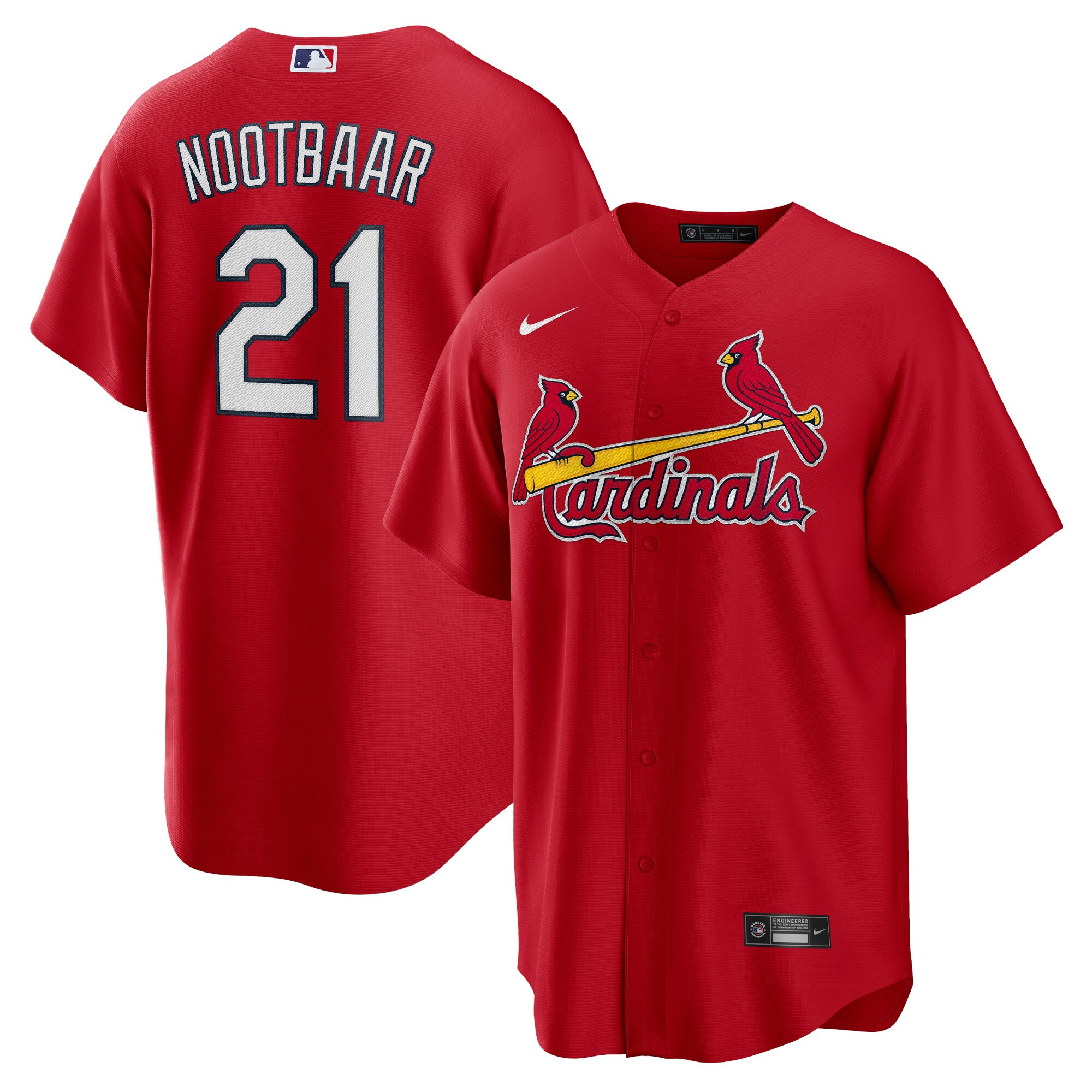 Lars Nootbaar St. Louis Cardinals Big & Tall Alternate Replica Player Baseball Jersey - Red