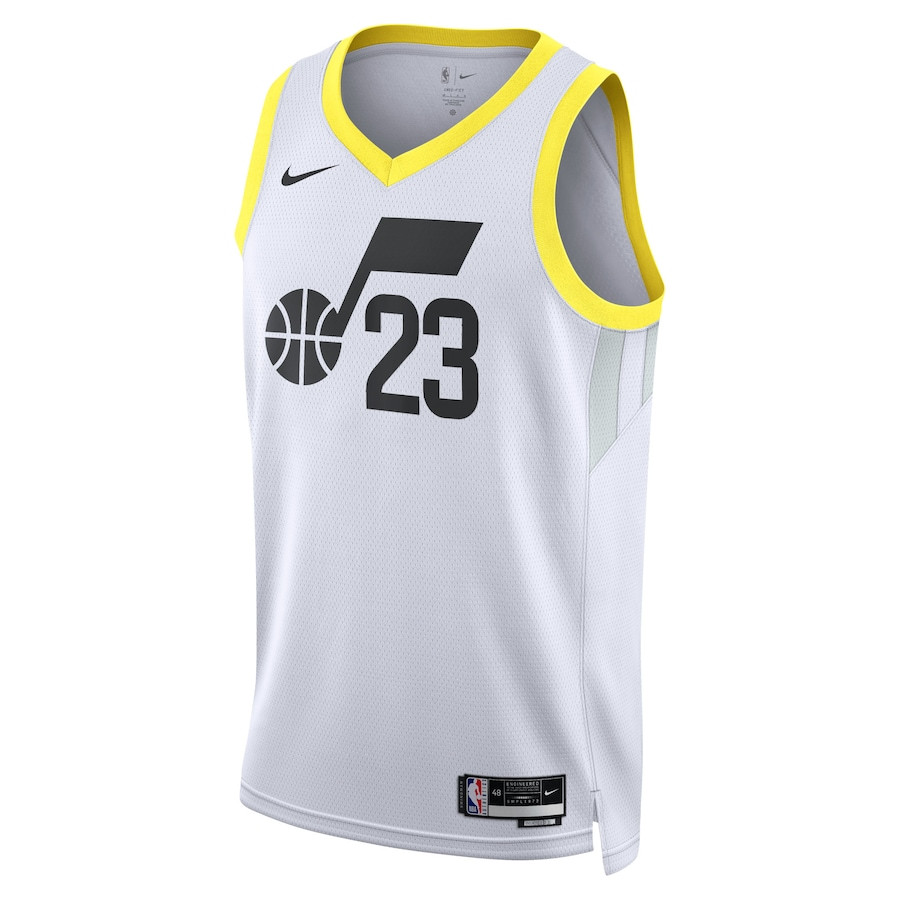 Alternative view of Lauri Markkanen 23 Utah Jazz Unisex Swingman Jersey - Association Edition - White - JS910 