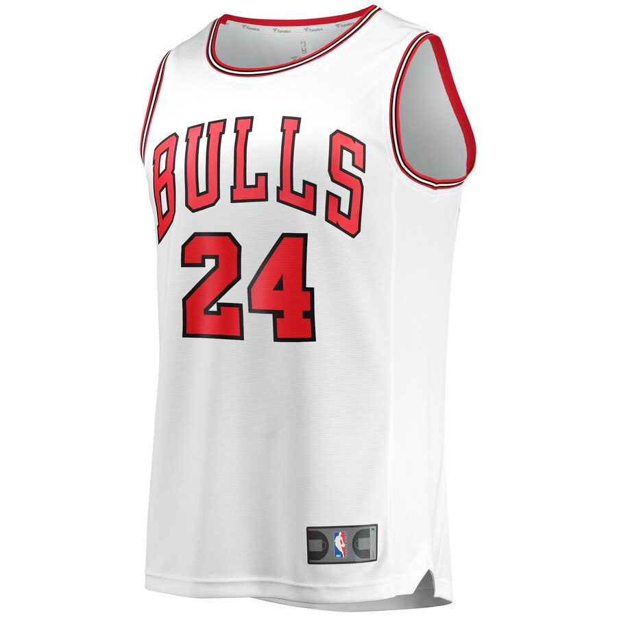Alternative view of Lauri Markkanen Chicago Bulls Fanatics Branded Fast Break Player Basketball Jersey - Association Edition - White
