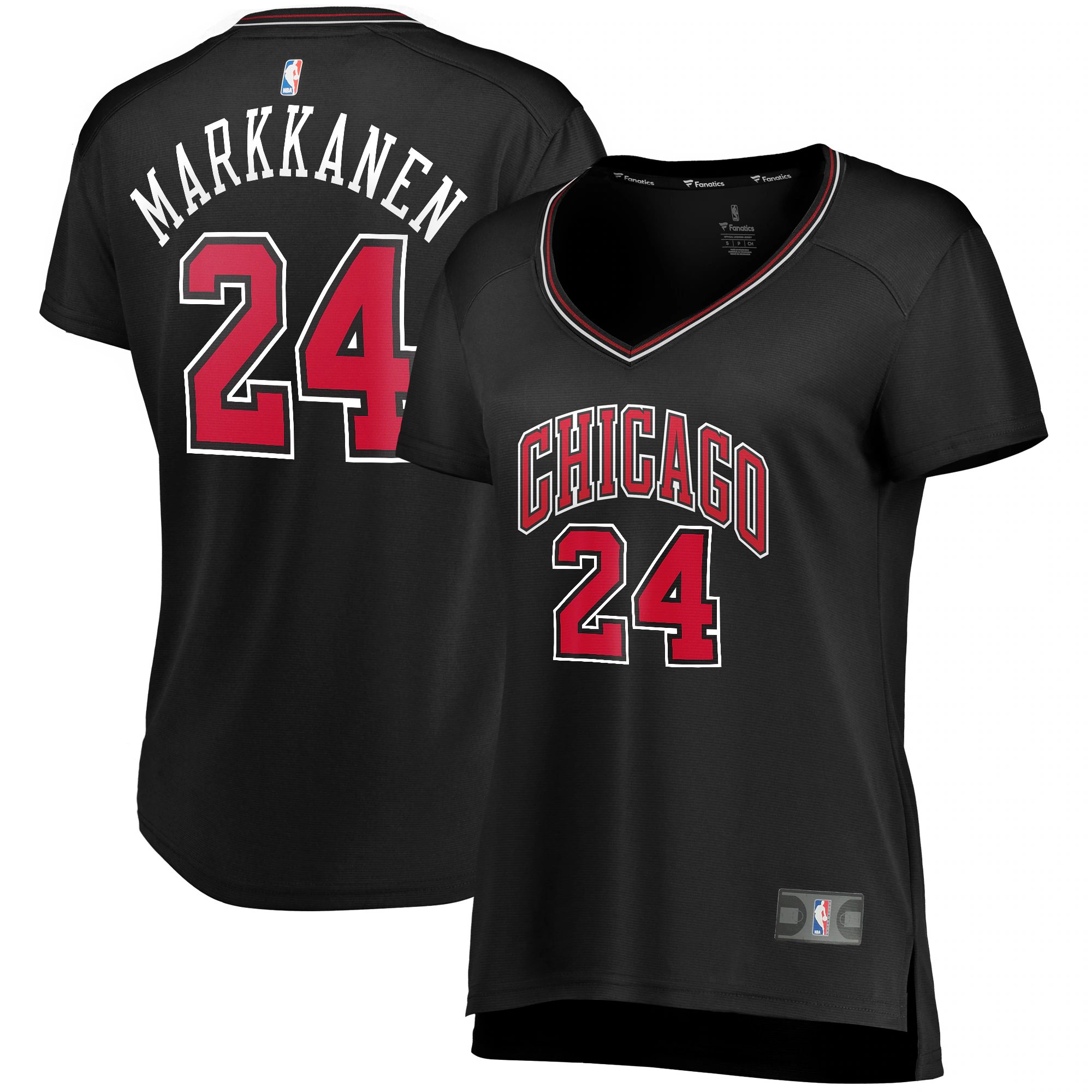 Lauri Markkanen Chicago Bulls Fanatics Branded Women’s Fast Break Player Basketball Jersey – Statement Edition – Black