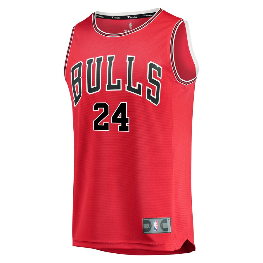Alternative view of Lauri Markkanen Chicago Bulls Fanatics Branded Youth Fast Break Replica Player Basketball Jersey Red - Icon Edition