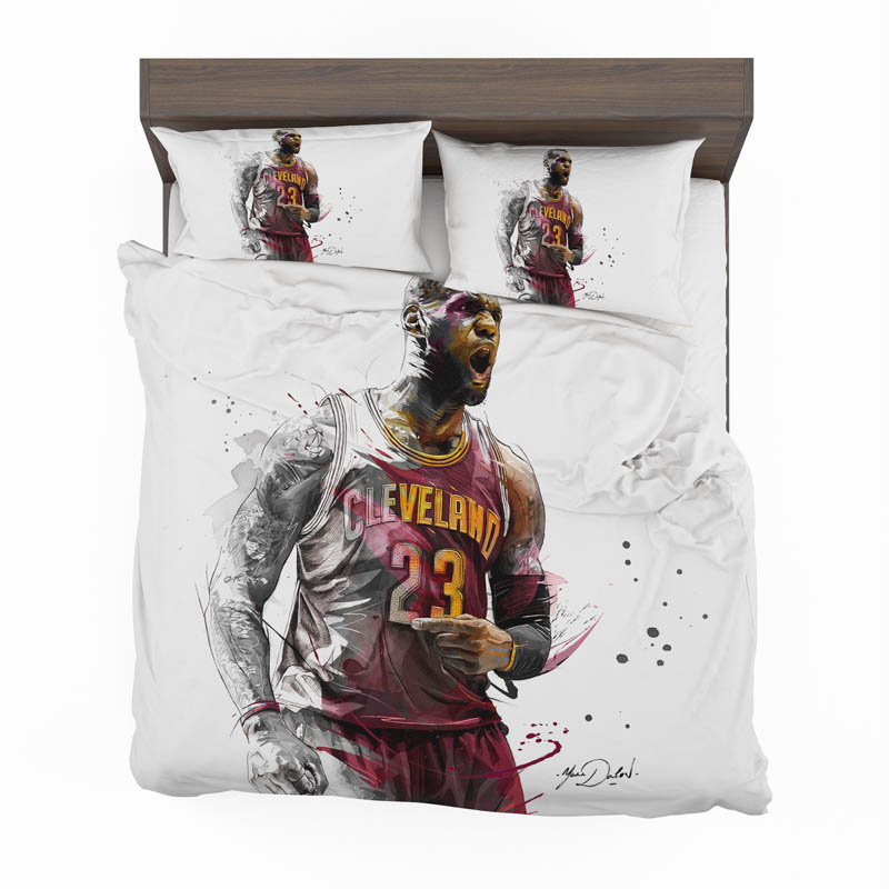 Lebron James Basketball Nba Bedding Set - Custom Bedding Set