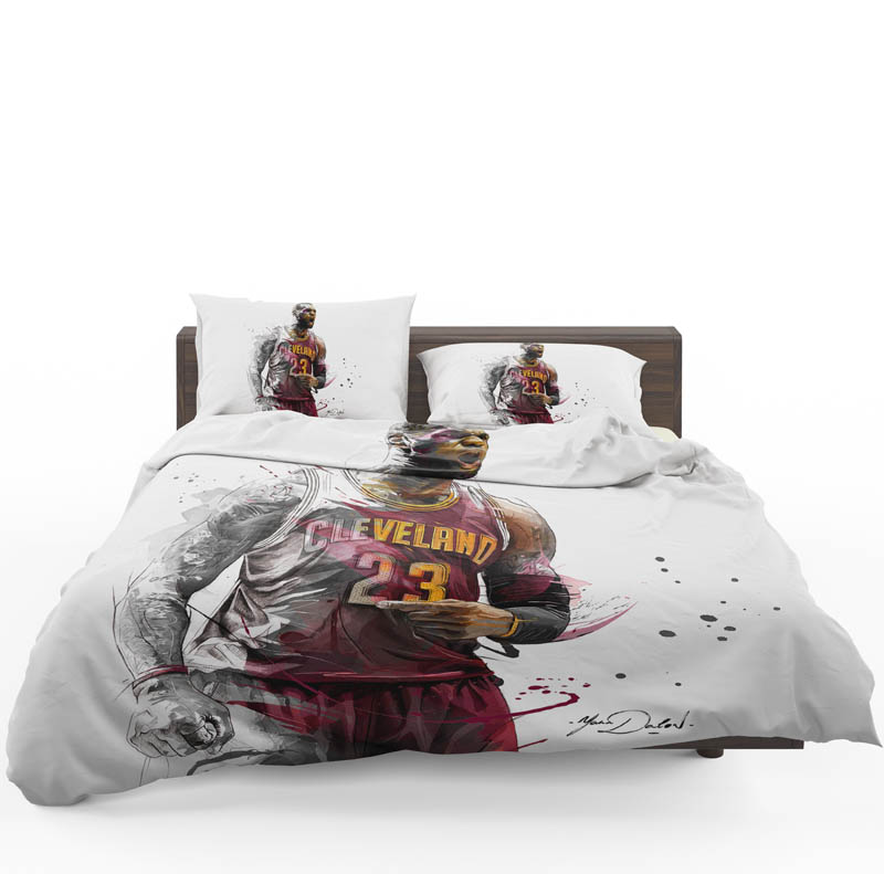 Alternative view of Lebron James Basketball Nba Bedding Set - Custom Bedding Set