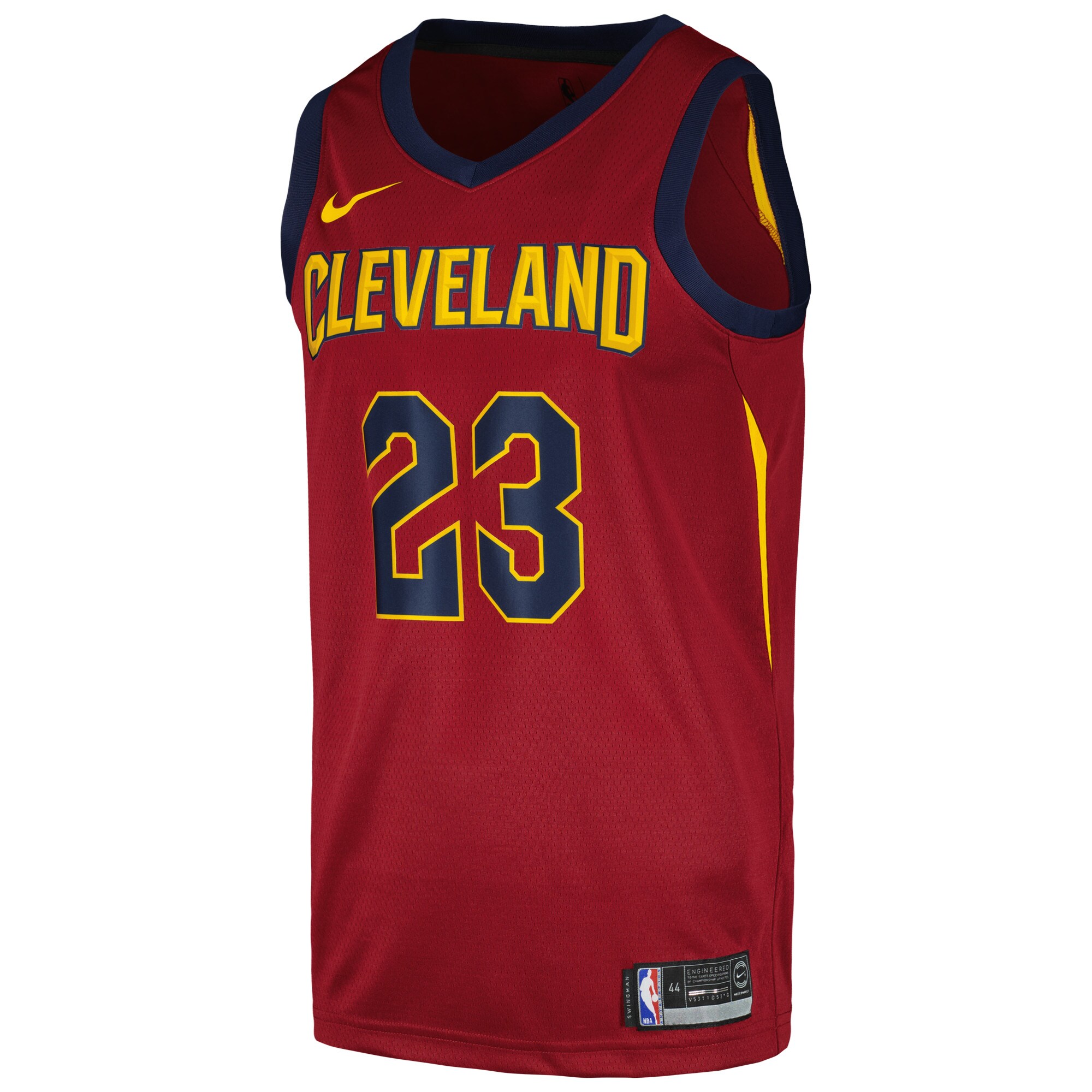 Alternative view of Lebron James Cleveland Cavaliers Swingman Player Basketball Jersey - Icon Edition - Wine