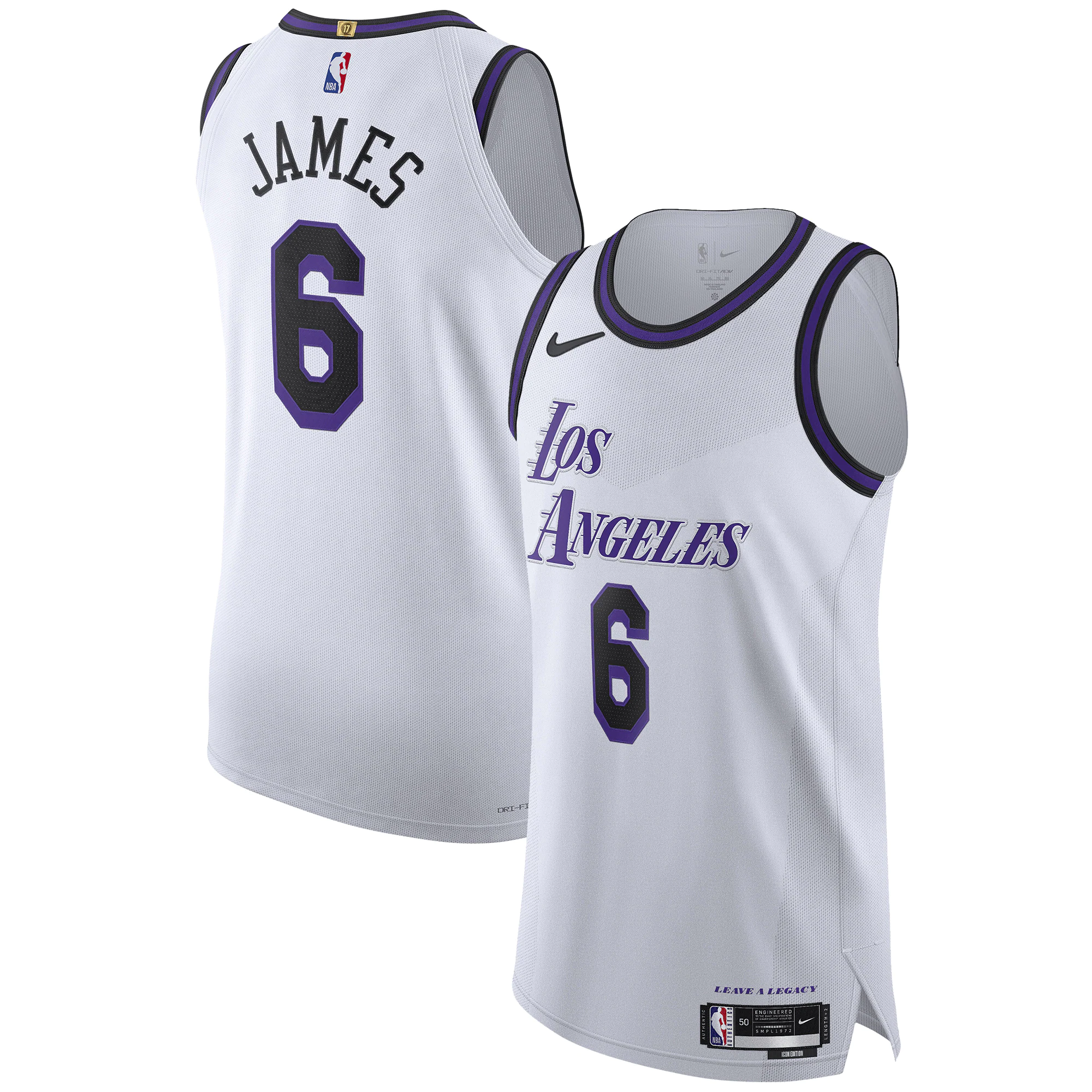 Lebron James Los Angeles Lakers 2022/23 Authentic Basketball Jersey - City Edition - White