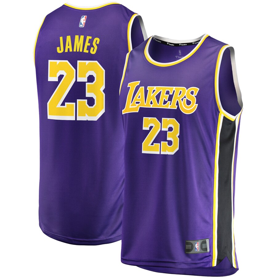 Lebron James Los Angeles Lakers Fanatics Branded 2018/19 Fast Break Replica Basketball Jersey Purple - Statement Edition