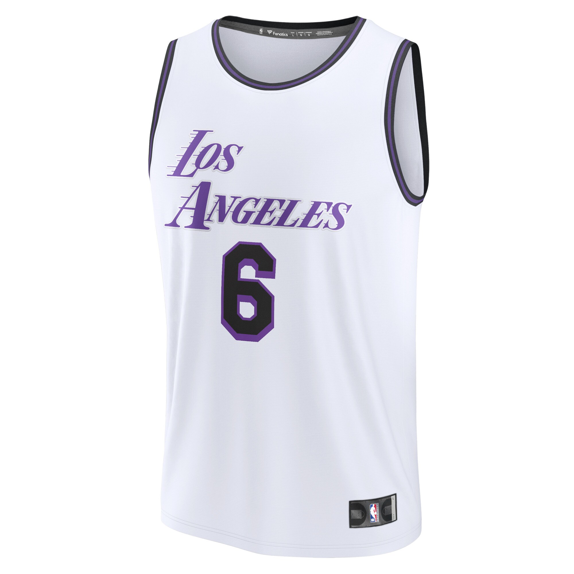 Lebron James Los Angeles Lakers Fanatics Fastbreak Basketball Jersey - City Edition - White