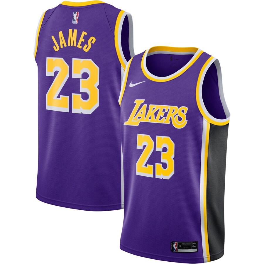 Lebron James Los Angeles Lakers Replica Swingman Basketball Jersey - Statement Edition - Purple