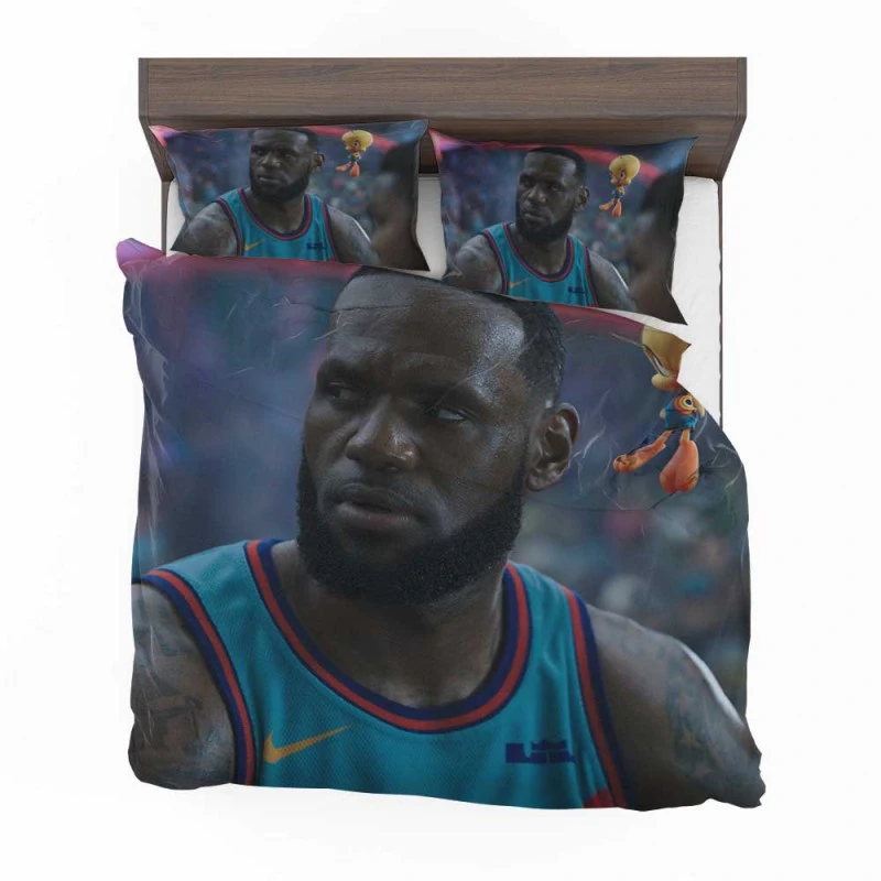 Alternative view of LeBron James Space Jam 2 Movie Bedding Set - Custom Bedding Set