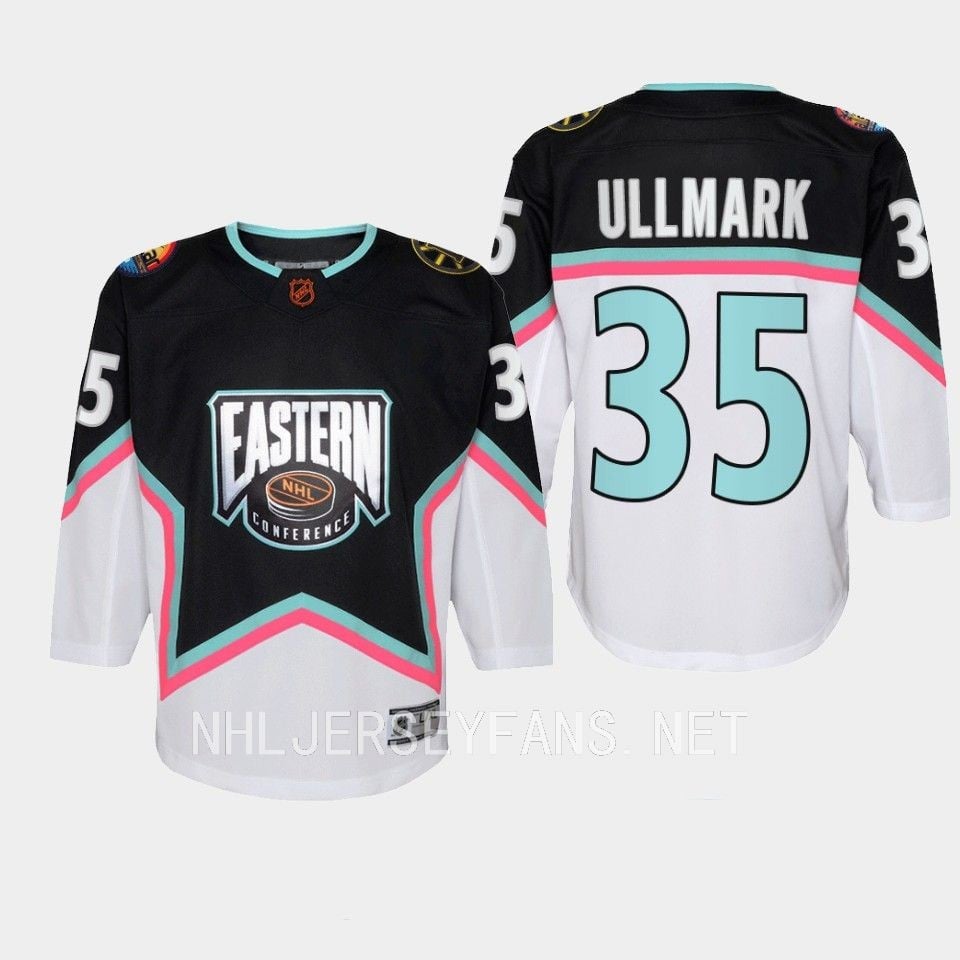 Alternative view of Linus Ullmark 35 Boston Bruins 2023 All-Star Game Hockey Jersey Black Equipment - JS994 