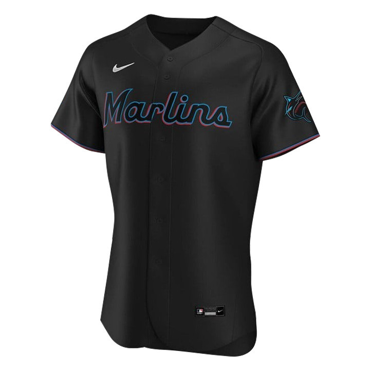 Alternative view of Lionel Messi Miami Marlins Baseball Elite Jersey - Stitched Men Jersey - Black 