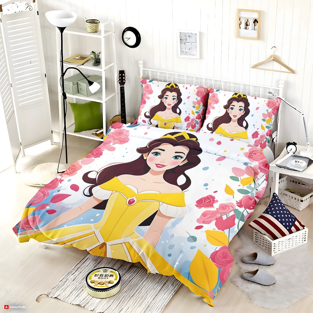 Live Your Dreams Disney Princess Bedding Set - Custom Bedding Set
