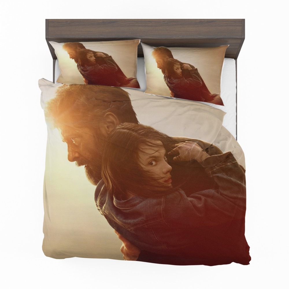 Alternative view of Logan Movie Dafne Keen Hugh Jackman Laura Kinney Marvel Comics Bedding Set - Custom Bedding Set