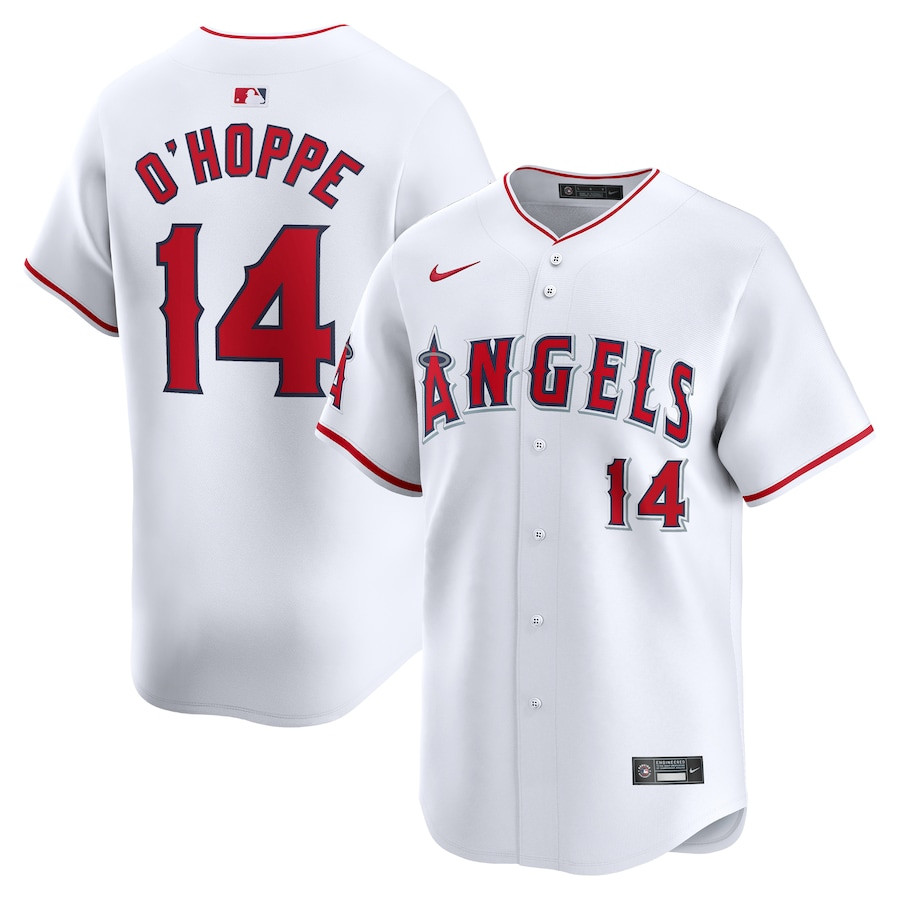 Logan O'Hoppe 14 Los Angeles Angels Home Limited Men Baseball Jersey - White 