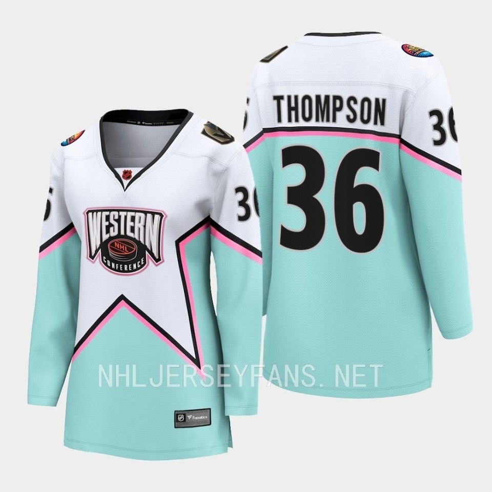 Logan Thompson 36 Vegas Golden Knights 2023 All-Star Game Hockey Jersey White Equipment - JS263 