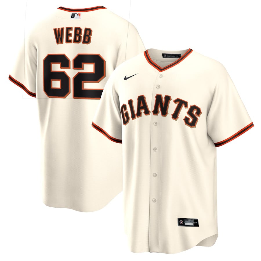 Logan Webb 62 San Francisco Giants Men Baseball Jersey - White 