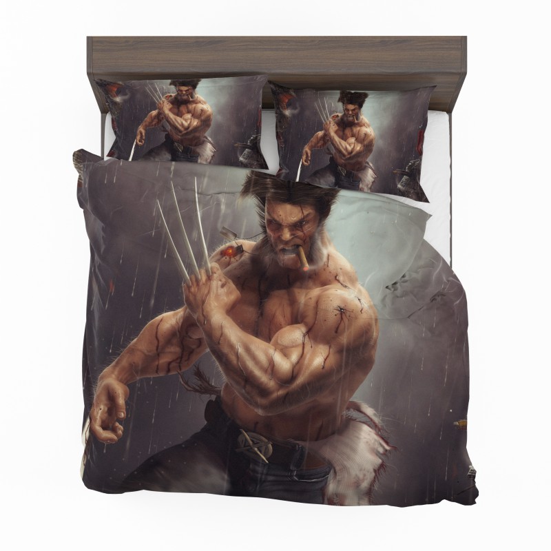 Alternative view of Logan Wolwerine Bedding Set - Custom Bedding Set
