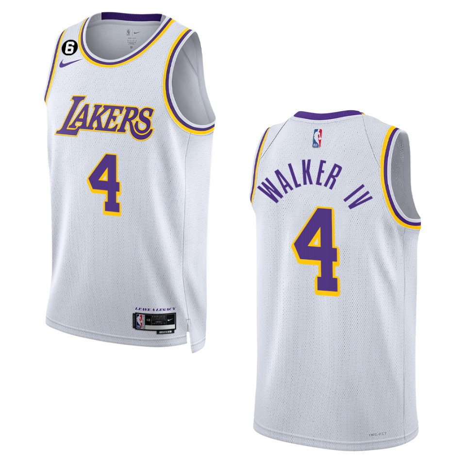 Lonnie Walker Iv Association Edition Los Angeles Lakers 2022-23 White Swingman Basketball Jersey