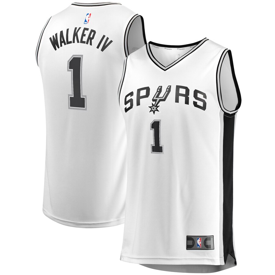Lonnie Walker San Antonio Spurs Fanatics Branded Youth Fast Break Replica Player Basketball Jersey - Association Edition - White