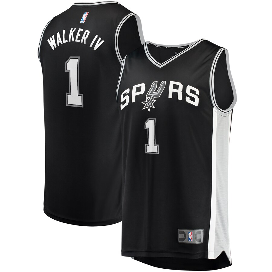 Lonnie Walker San Antonio Spurs Fanatics Branded Youth Fast Break Replica Player Basketball Jersey - Icon Edition - Black