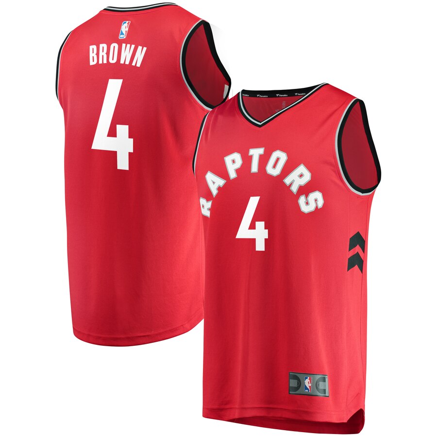 Lorenzo Brown Toronto Raptors Fanatics Branded Fast Break Player Basketball Jersey Red - Icon Edition