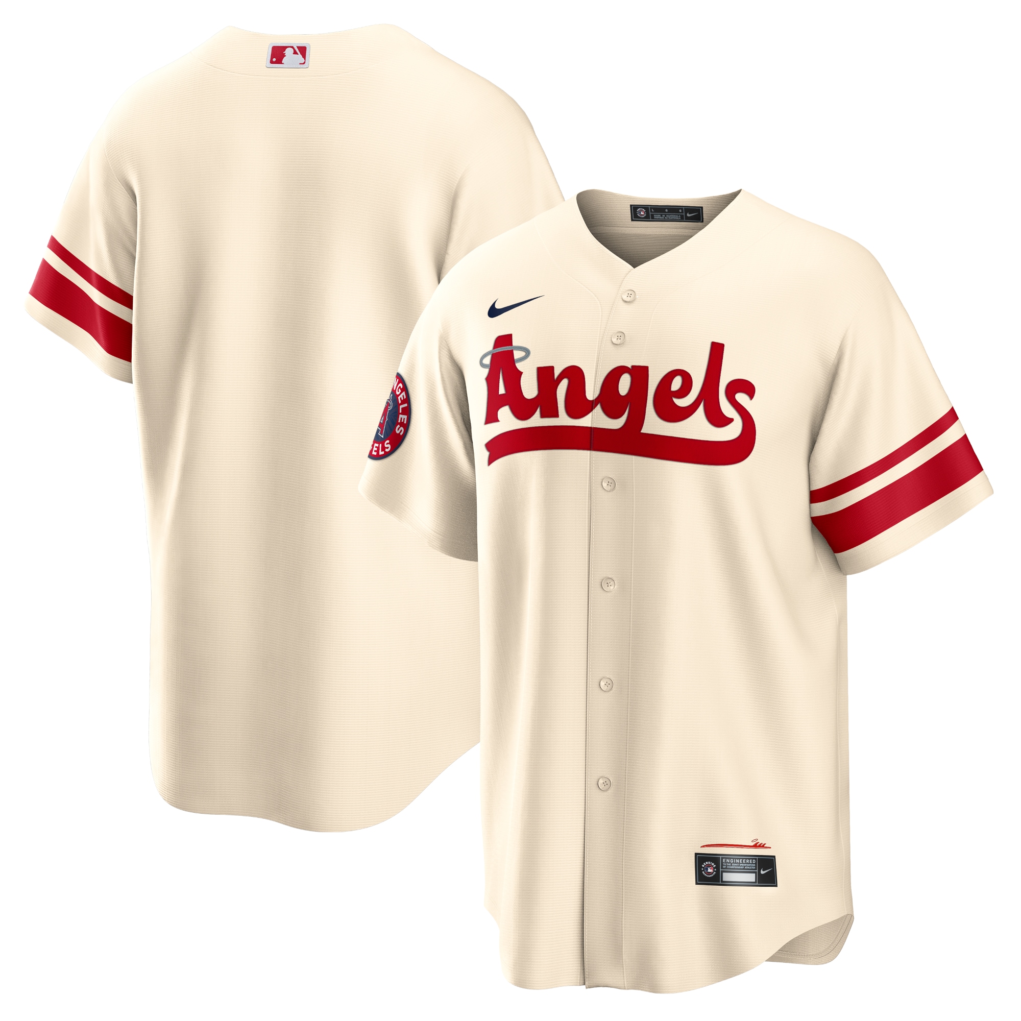 Los Angeles Angels 2022 City Connect Replica Team Baseball Jersey - Cream