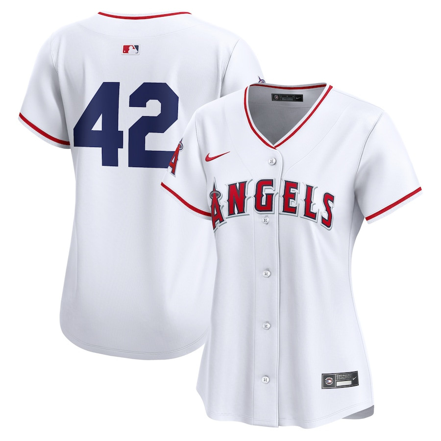 Los Angeles Angels 2024 Jackie Robinson Day Home Limited Women Baseball Jersey - White 