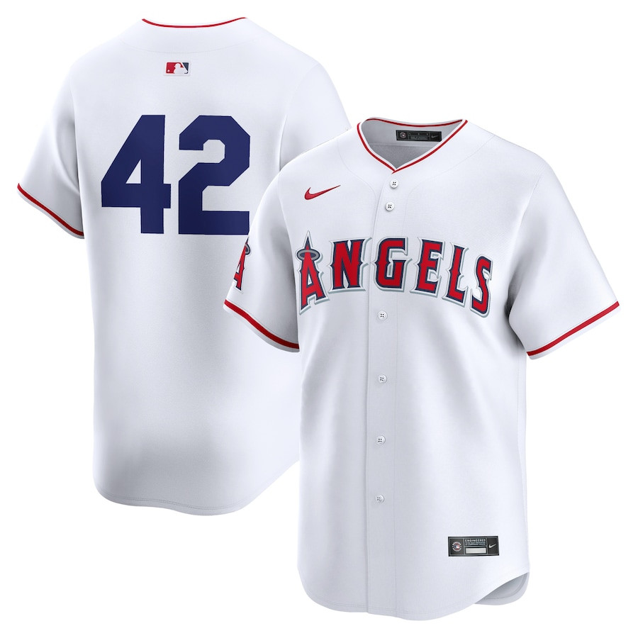 Los Angeles Angels 2024 Jackie Robinson Day Home Men Limited Baseball Jersey - White 