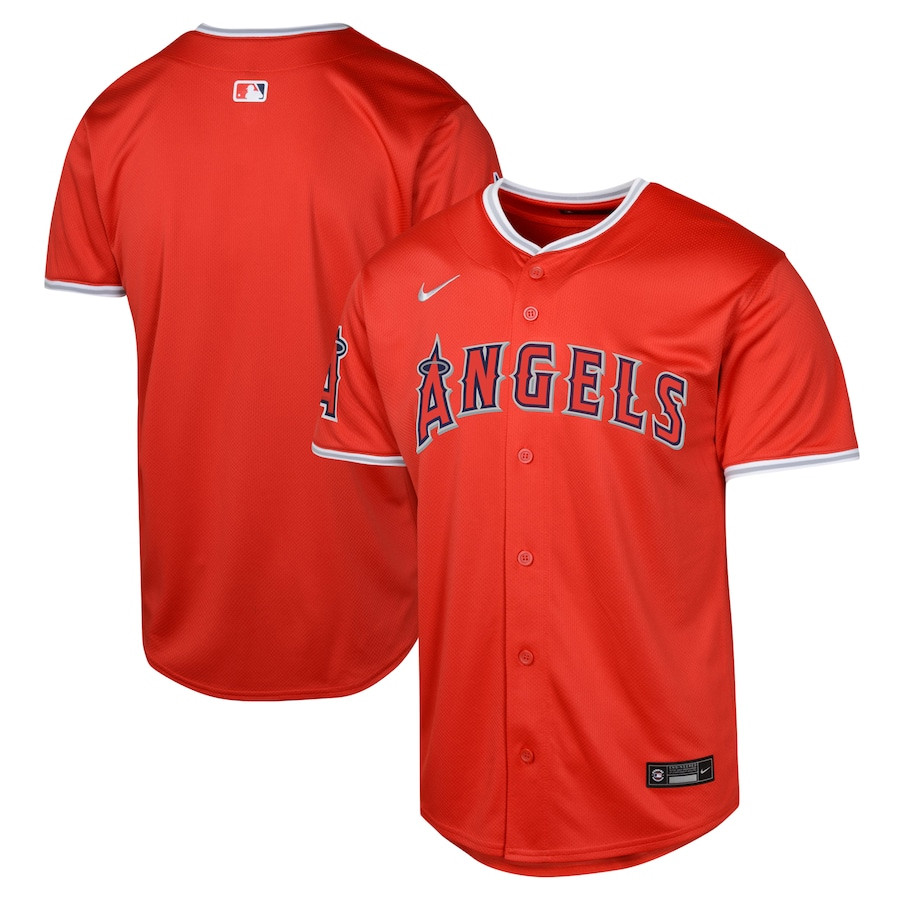 Los Angeles Angels Alternate Limited YOUTH Baseball Jersey - Red 