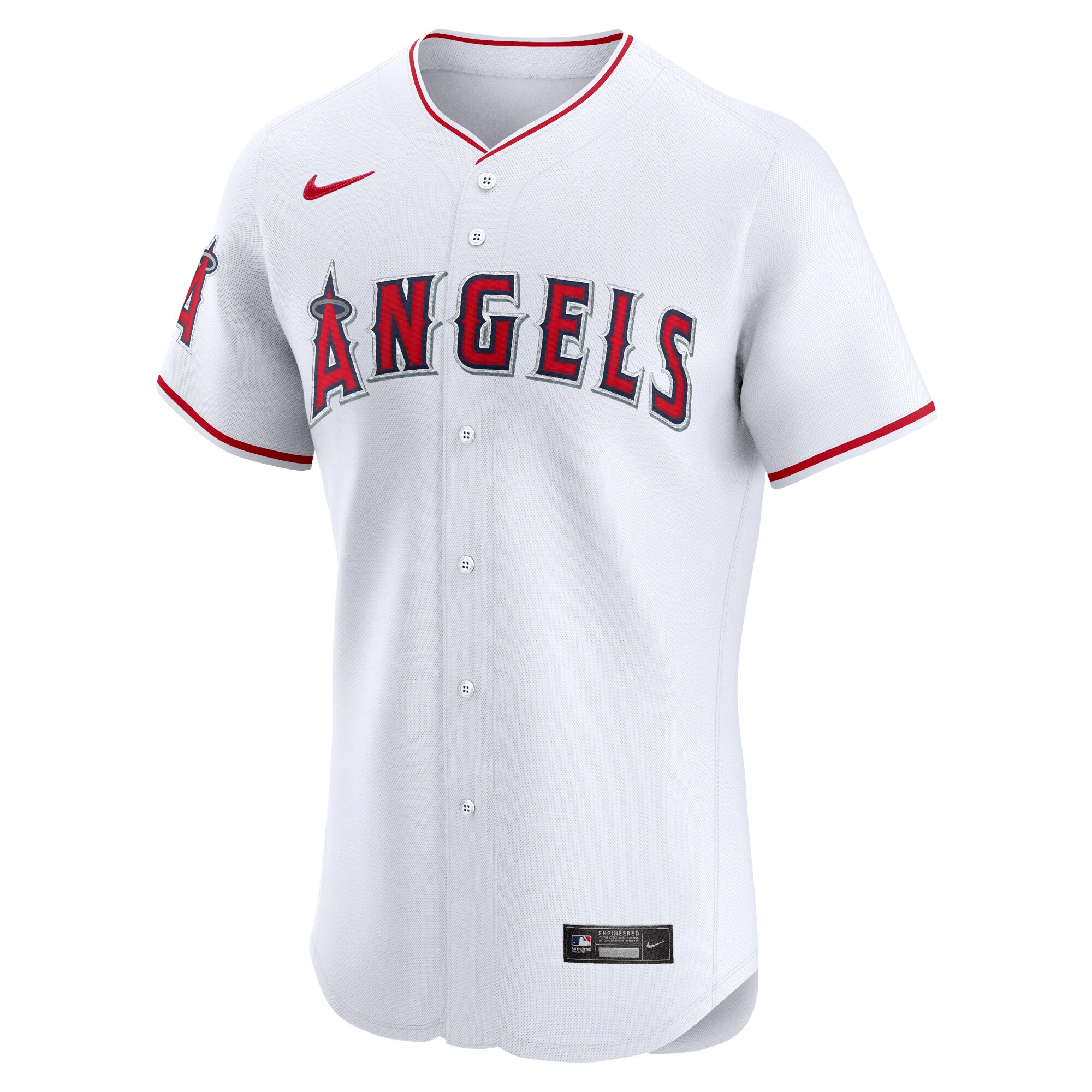 Alternative view of Los Angeles Angels Home Elite Baseball Jersey - White