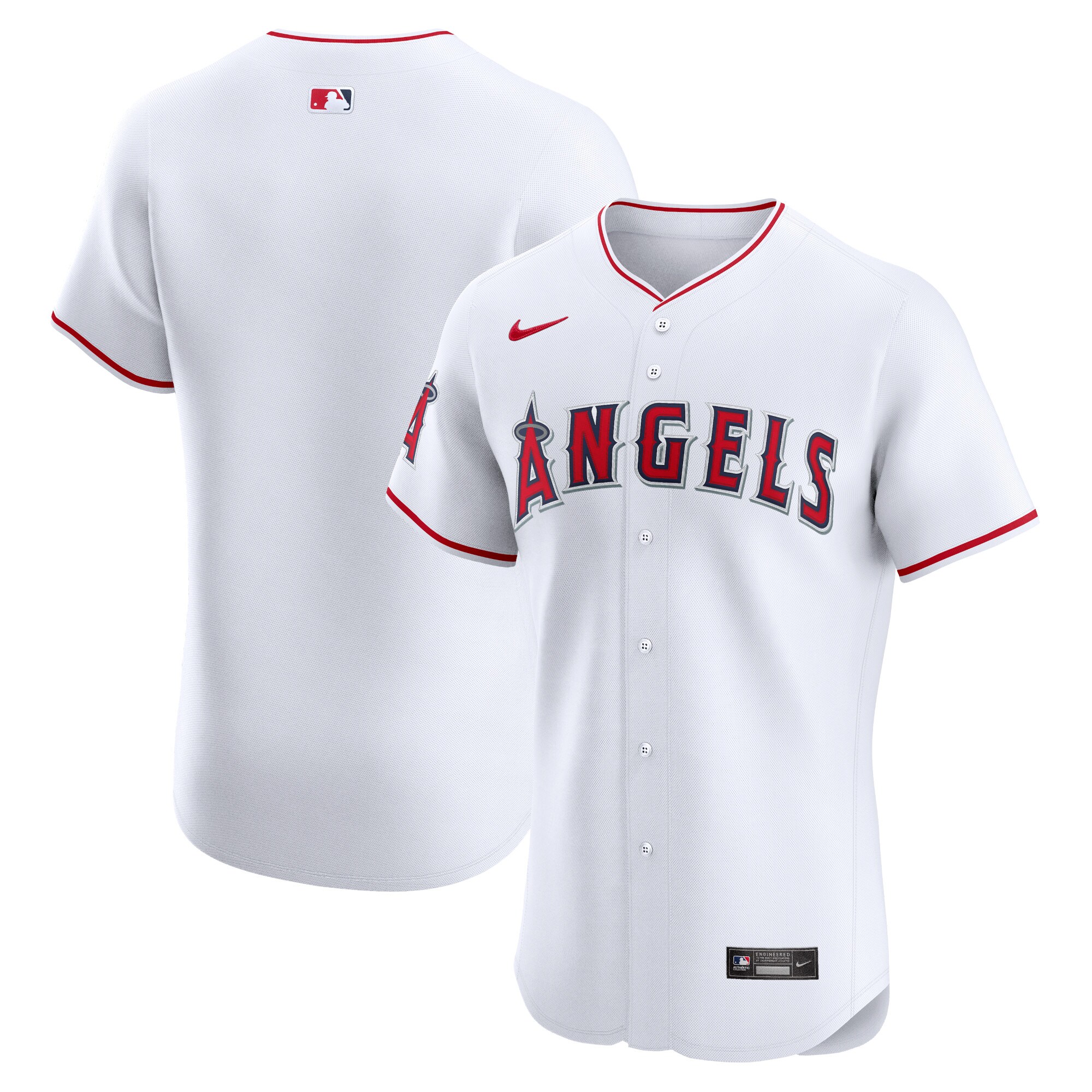 Los Angeles Angels Home Elite Baseball Jersey - White