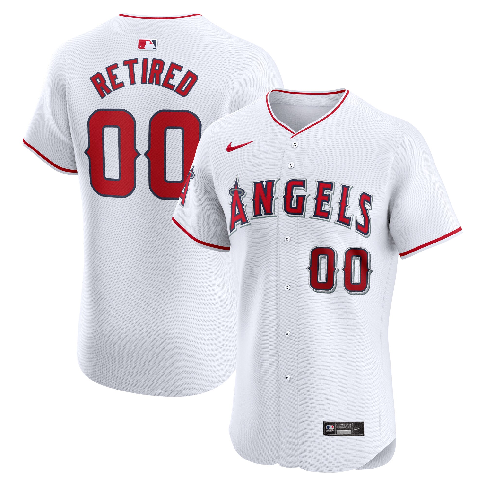 Los Angeles Angels Home Elite Pick-a-player Retired Roster Baseball Jersey - White